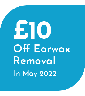 £10 off ear wax removal - May 2022