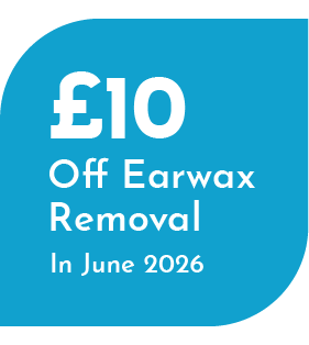 £10 off earwax removal in June 2026